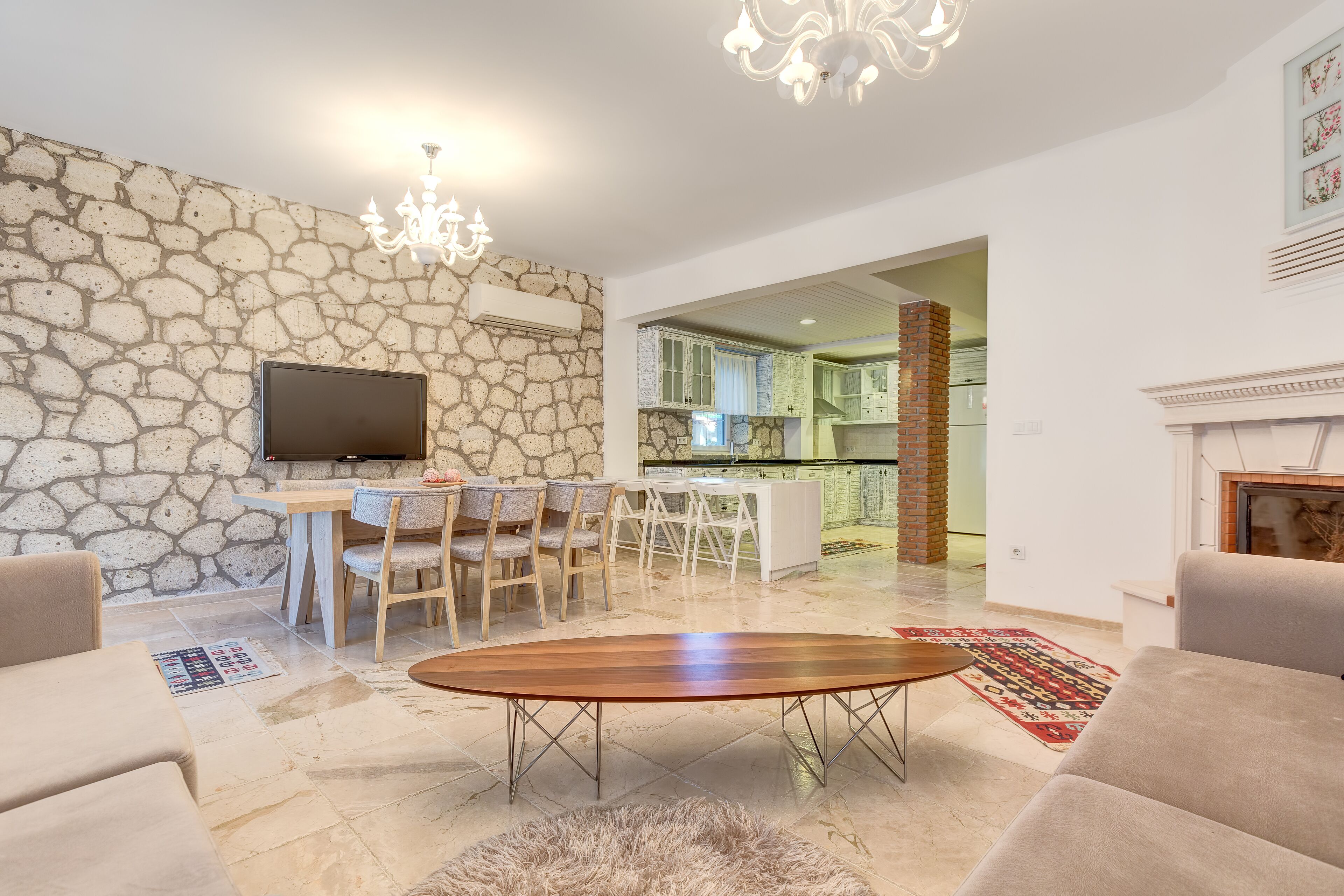 basic villa, 3 bedrooms, non smoking (larahan) | private kitchen