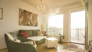 Apartment, 1 Bedroom, Terrace | Living area - Sky View Apartment Vienna by Welcome2Vienna (Vienna)