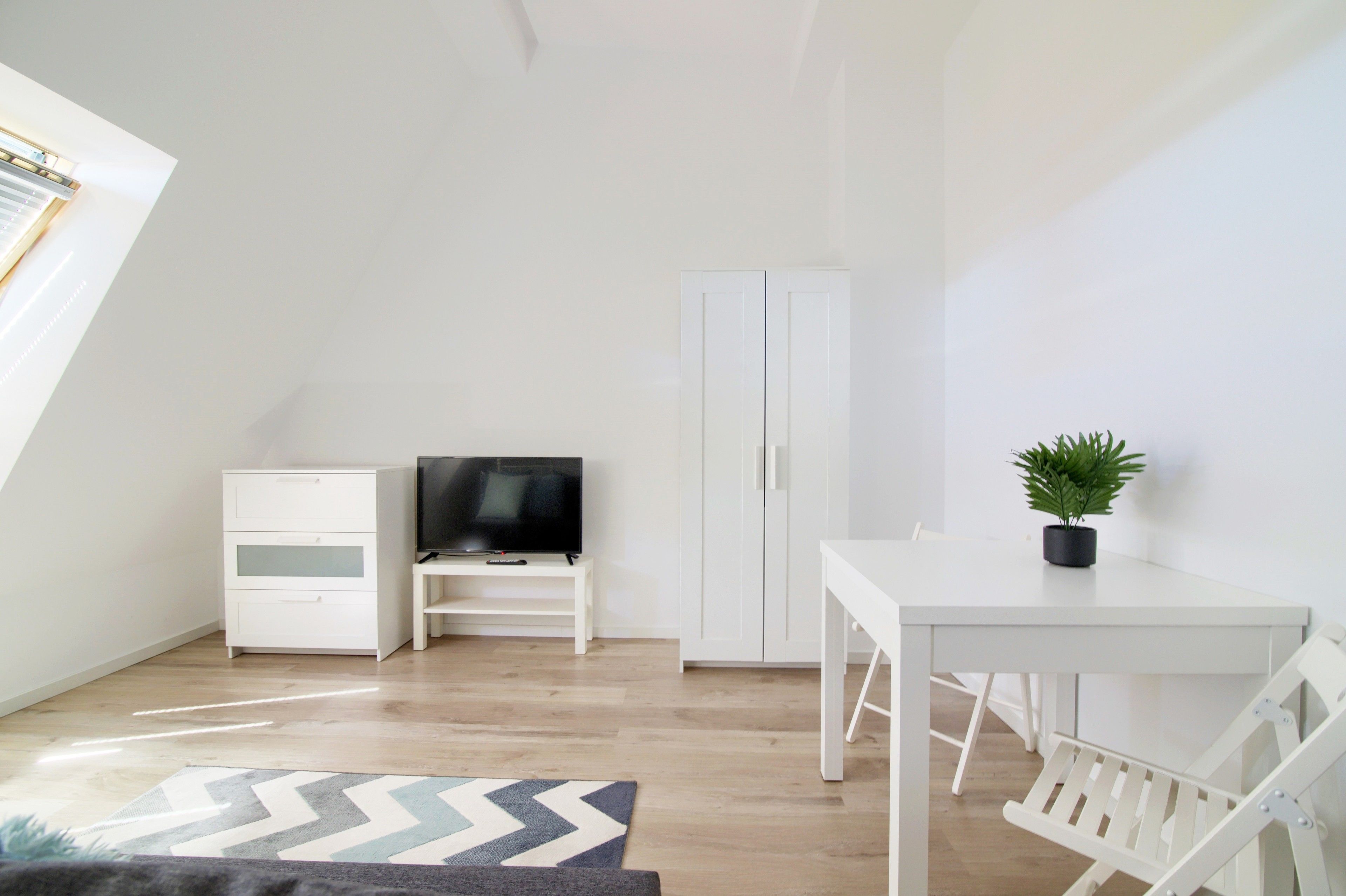 studio | individually decorated, individually furnished, iron/ironing board