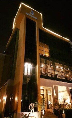Front of property – evening/night
