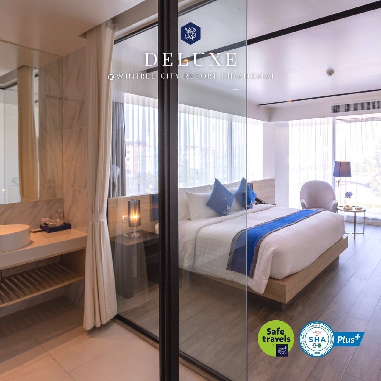 Habitación doble Deluxe | Sábanas de algodón egipcio, ropa de cama de alta calidad y minibar 