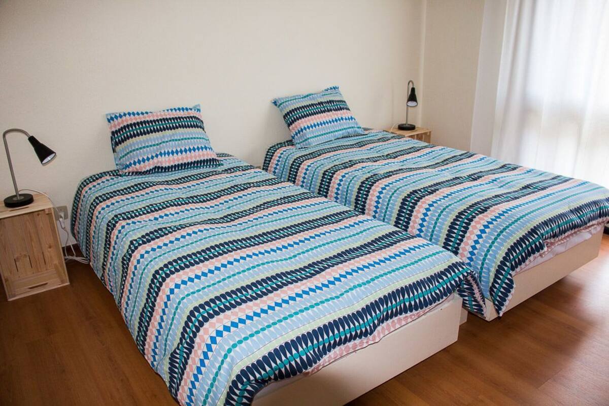 Chambre Double, 2 lits une place