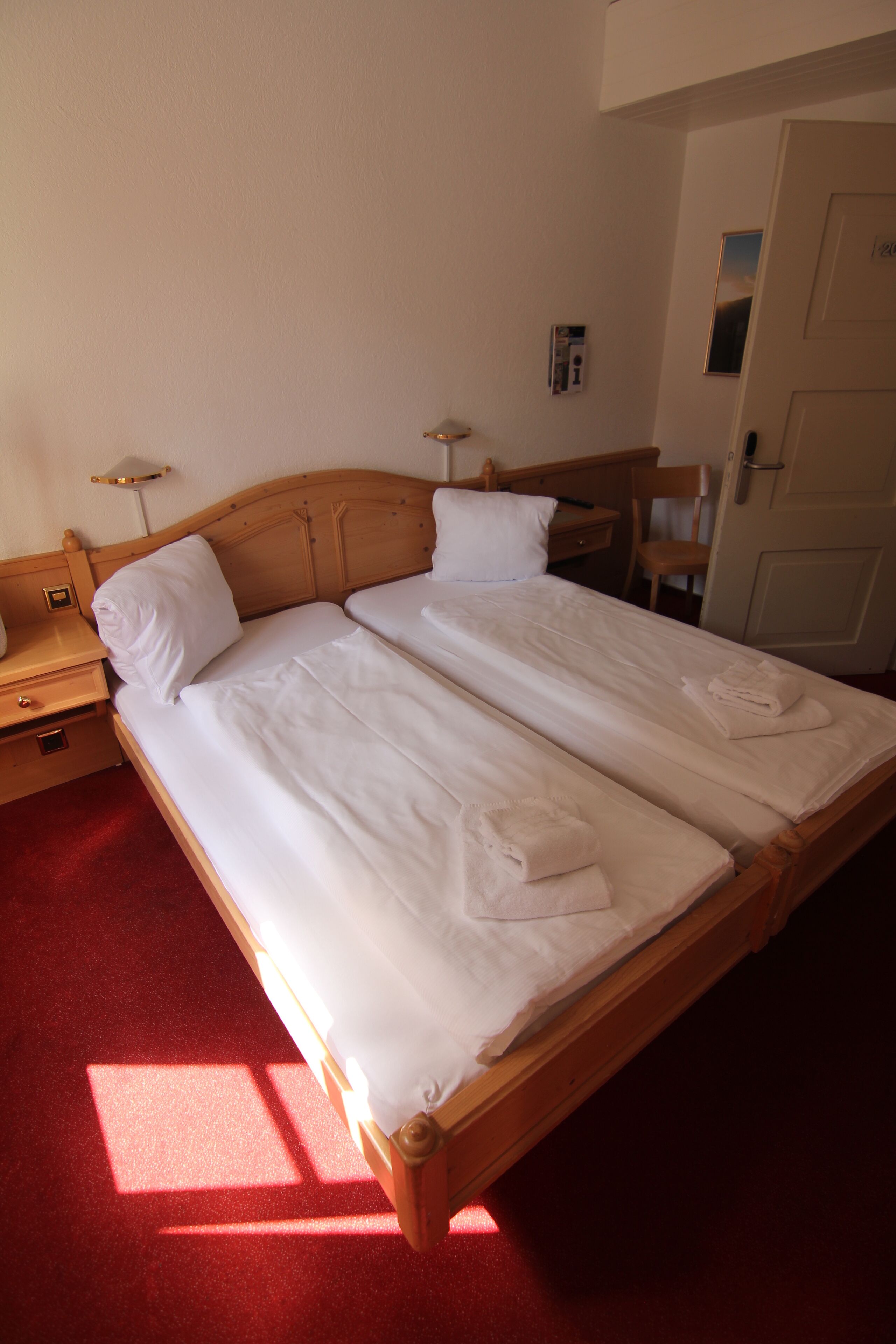 hypo-allergenic bedding, desk, blackout curtains, free wifi