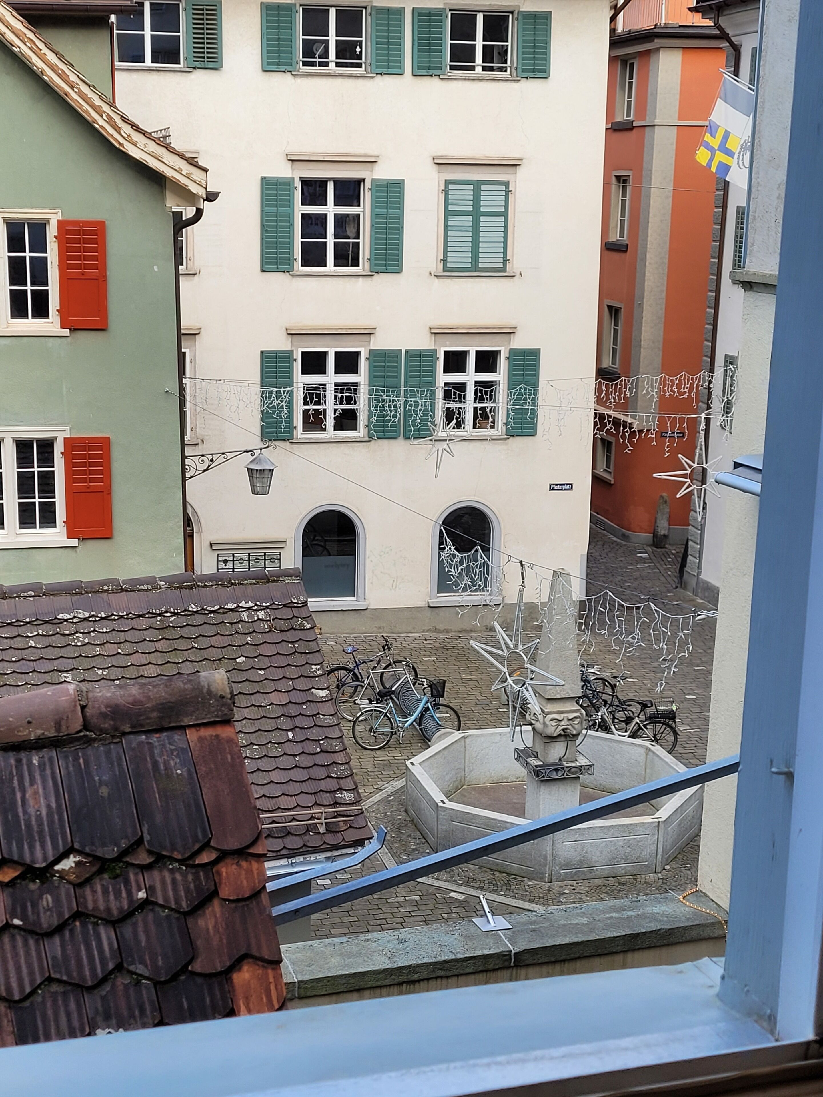 basic quadruple room, shared bathroom | view from room