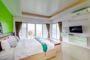 Habitación de lujo, 1 habitación, vista al mar (No.1) | 1 habitación, ropa de cama de alta calidad y minibar 