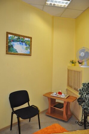 Economy Double Room, No Windows | Living area - Inn Mega (Ussuriysk)