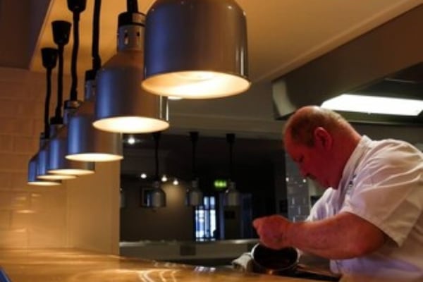 Breakfast and lunch served, British cuisine