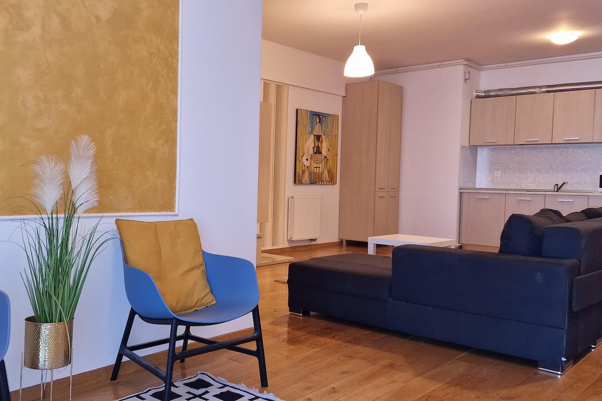 Apartament 1 Bedroom B134 | Area soggiorno | TV LED