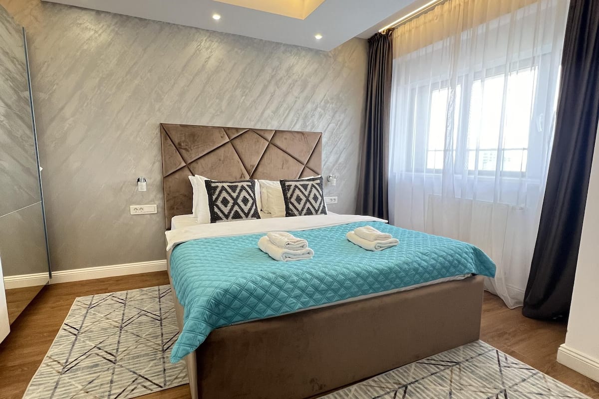 Apartament 1 Bedroom D124 | Insonorizzazione, ferro/asse da stiro, Wi-Fi gratuito, lenzuola