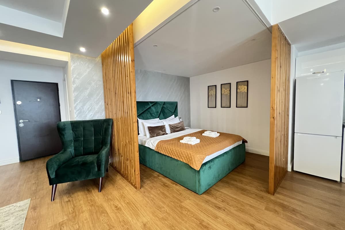 Apartament 1 Bedroom D121 | Insonorizzazione, ferro/asse da stiro, Wi-Fi gratuito, lenzuola