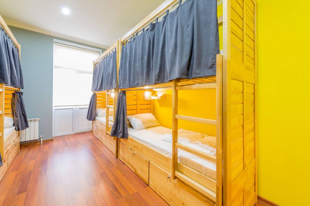 Shared Dormitory, Mixed Dorm, Shared Bathroom (6 beds) | In-room safe, soundproofing, WiFi (free), bed sheets