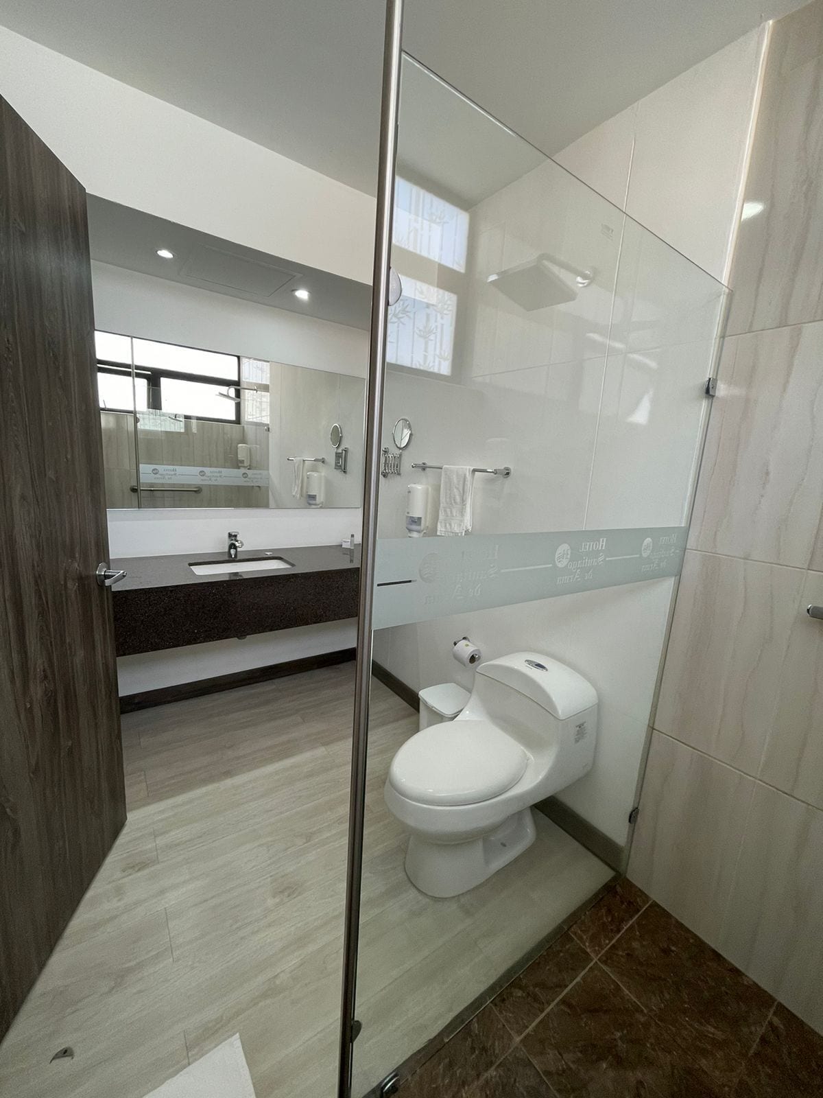 free toiletries, hair dryer, towels