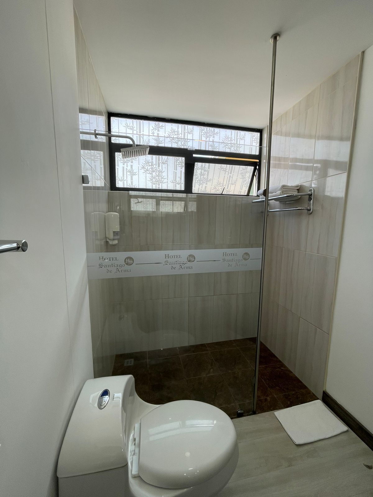 free toiletries, hair dryer, towels