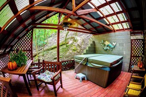 Suite Studio, salle de bains privée (Zelda's Studio) | Terrasse/Patio
