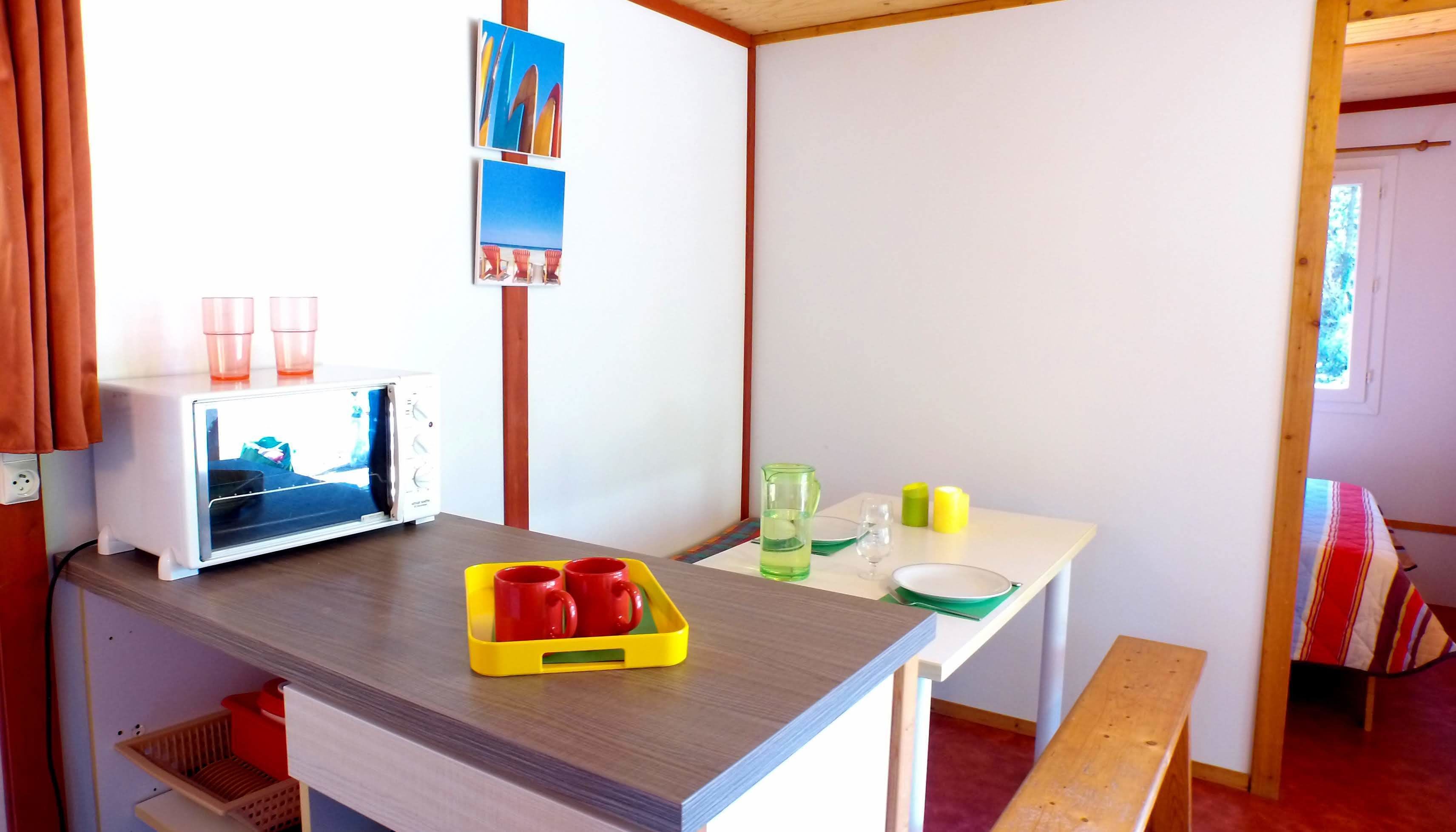 Chalet, 2 slaapkamers (4 Pers) | Woonruimte