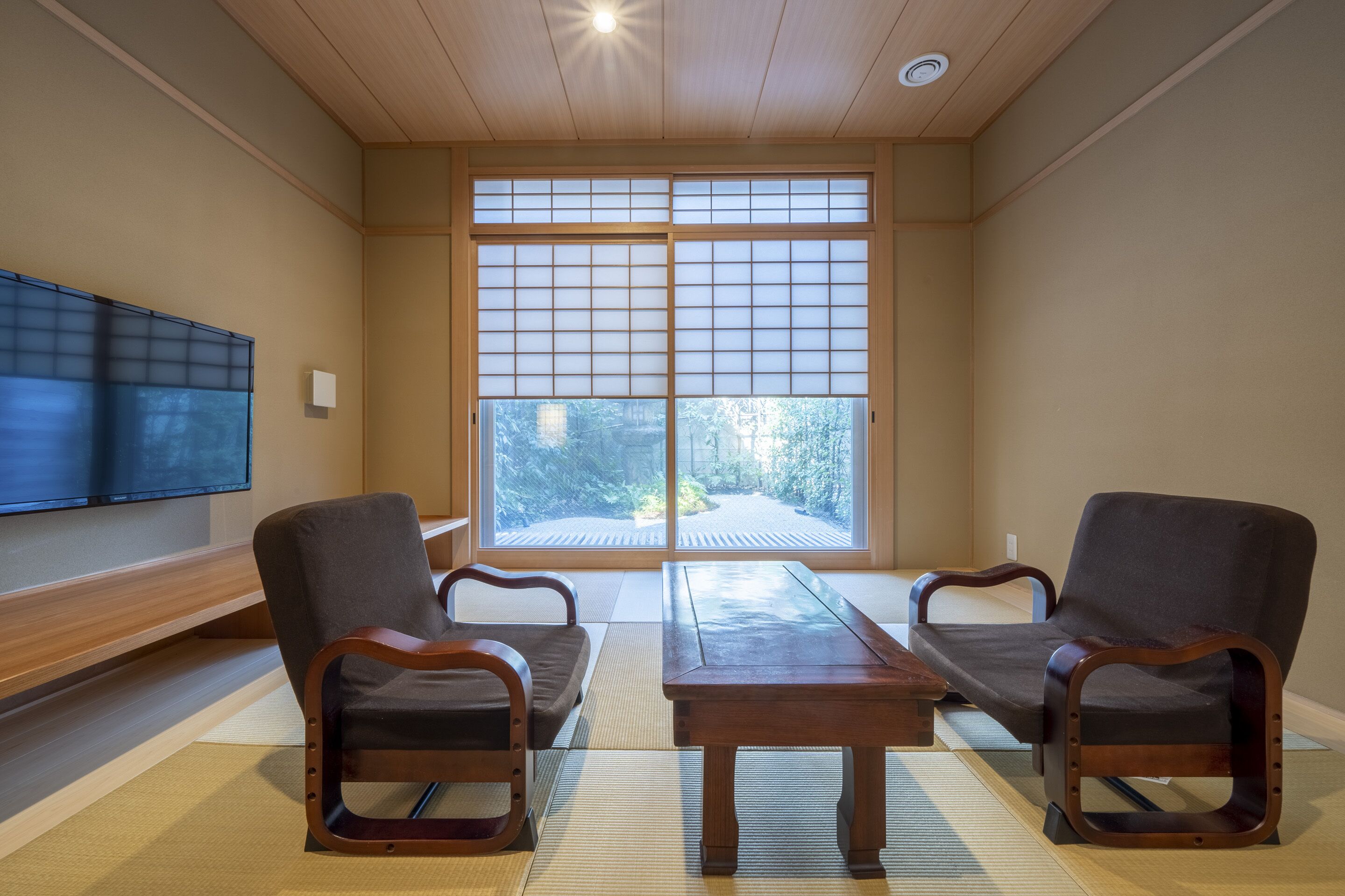 suite room with japanese style room | living area | 32-inch flat-screen tv with digital channels, tv