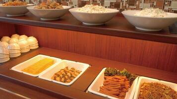 Free daily buffet breakfast
