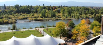Literally the heart of Missoula.  Amazing views of the River and Caras Park.  