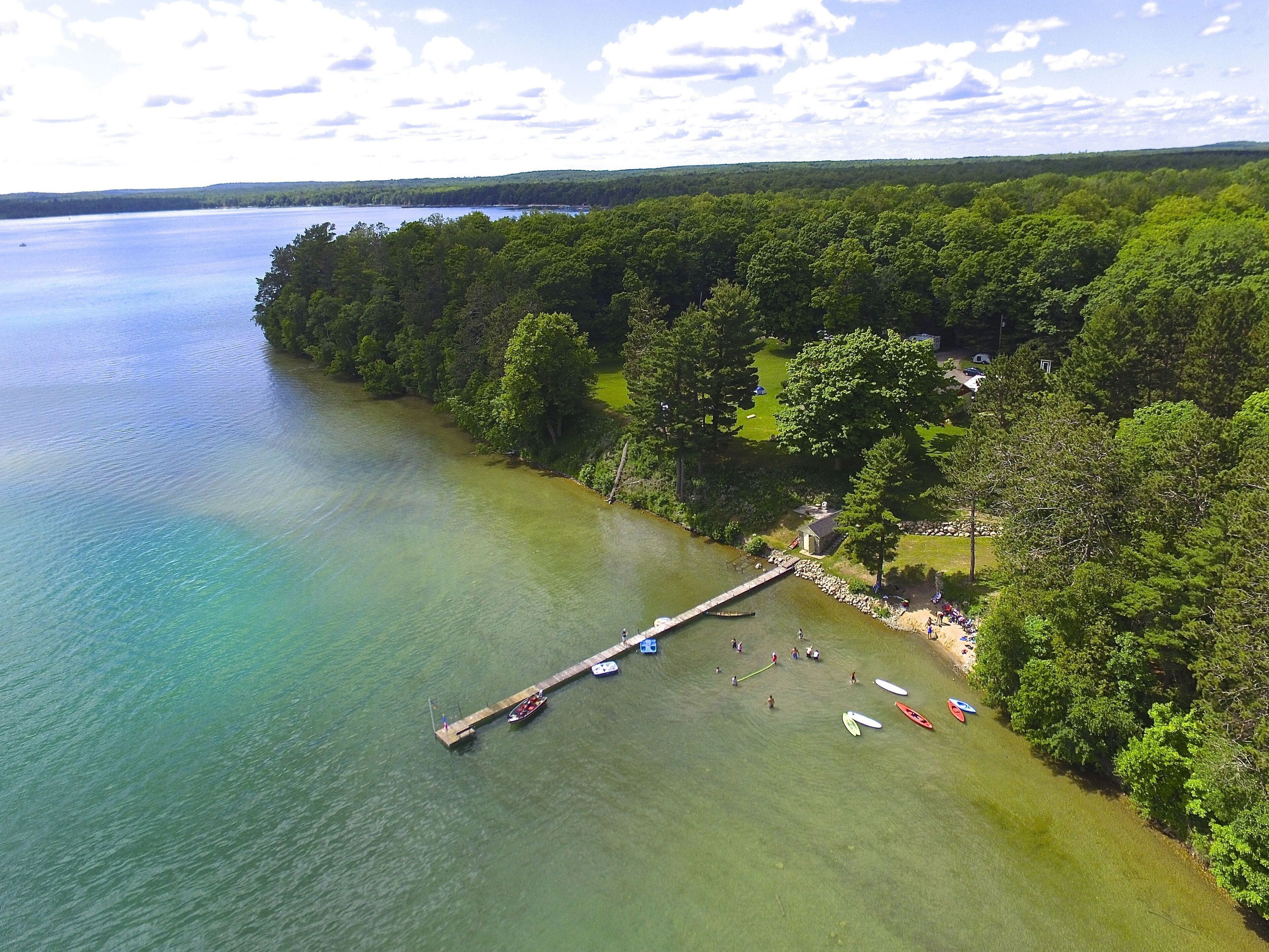Multi-home 32 Acre Group Retreat on Pristine Sugar Lake