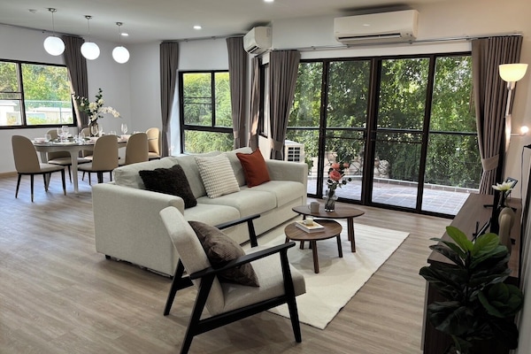 Two-Bedroom Luxury Suite | 2 bedrooms, desk, laptop workspace, blackout drapes