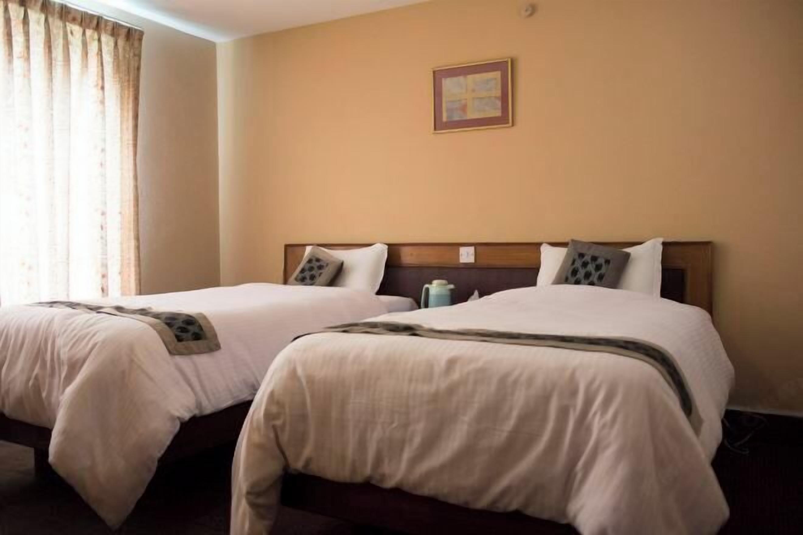 Desk, free WiFi, bed sheets