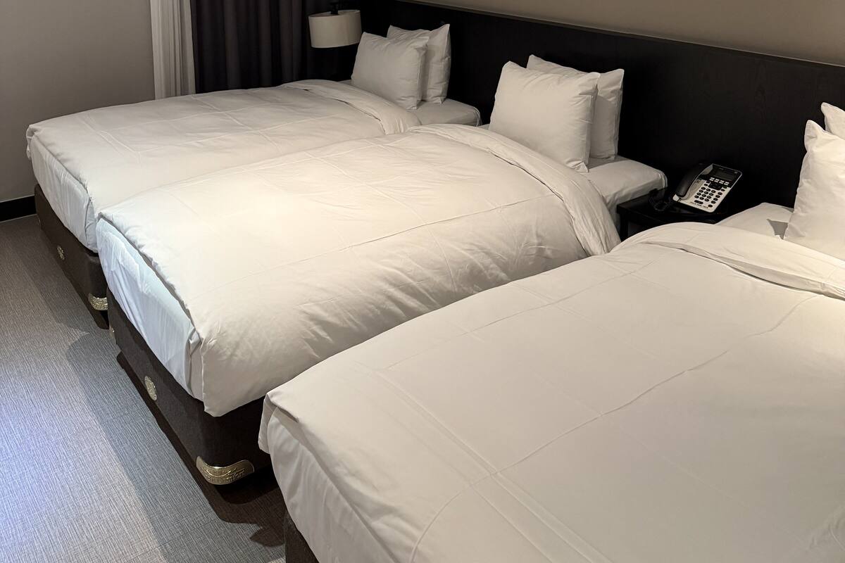Triple Room | Premium bedding, down comforters, pillowtop beds, desk