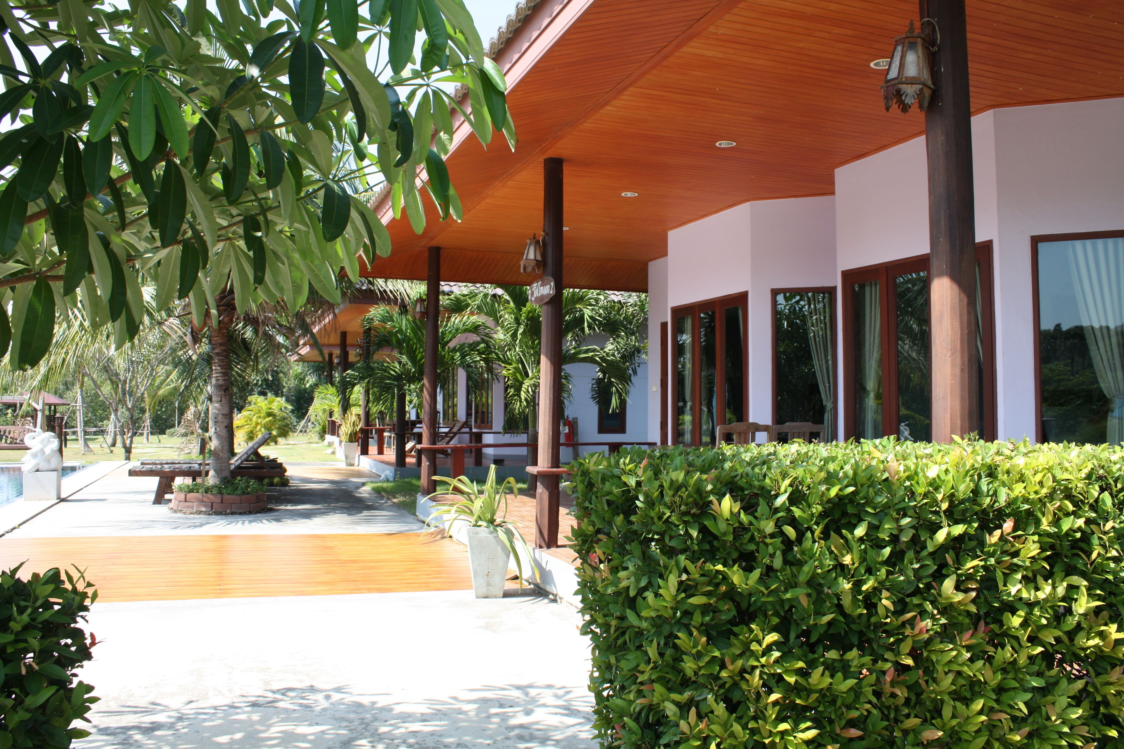 Façana frontal de l'allotjament