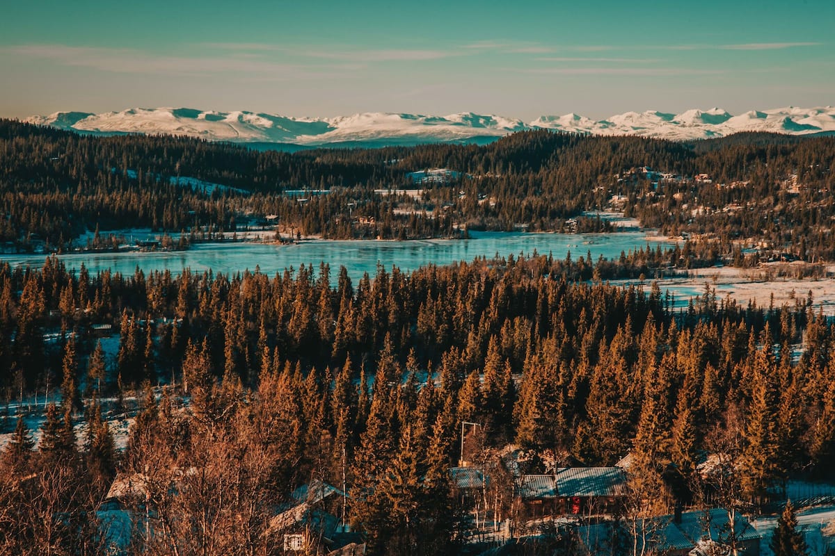 Blick auf die Berge