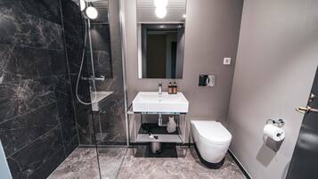 Buồng tắm vòi sen, đồ dùng nhà tắm miễn phí, máy sấy tóc