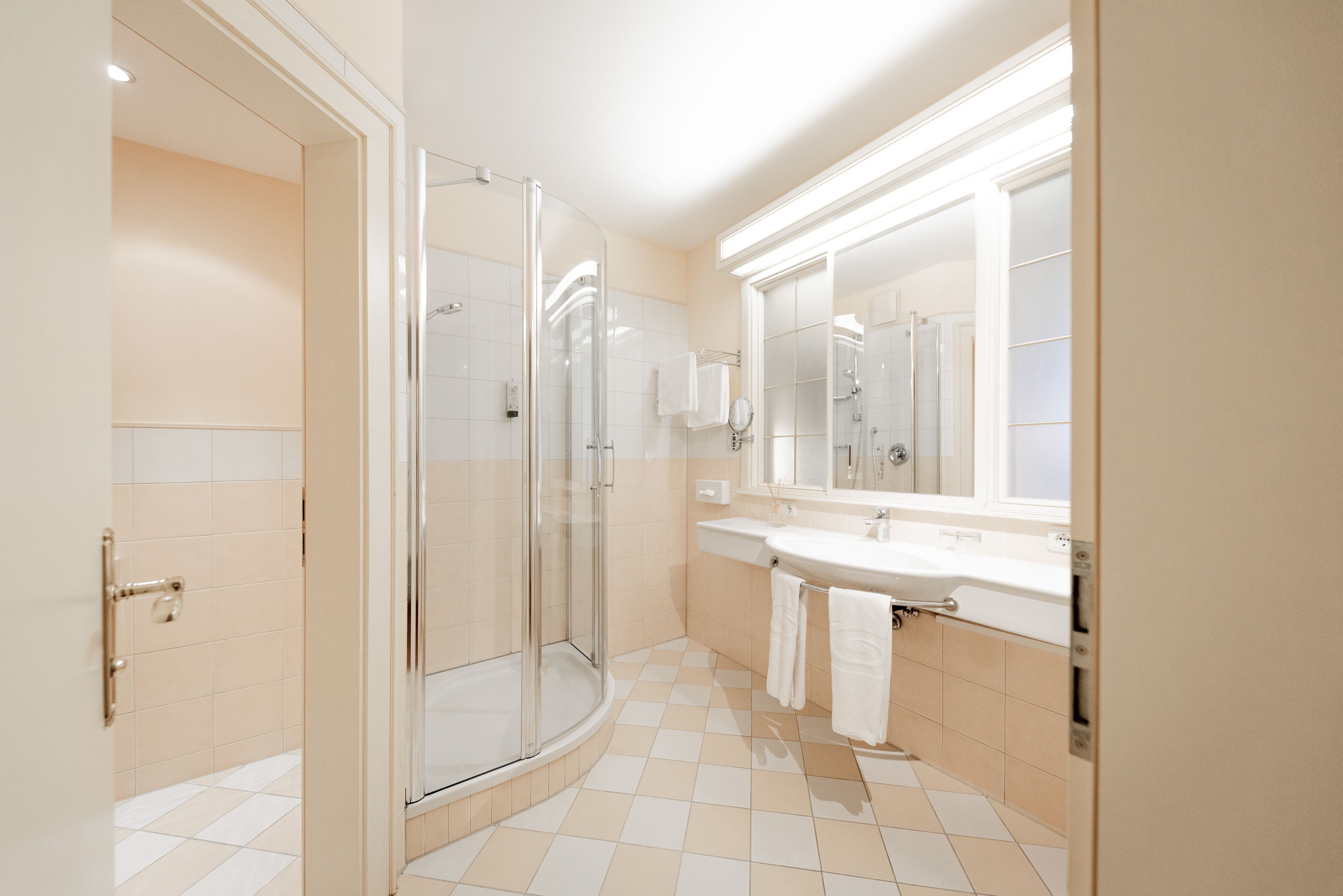 free toiletries, hair dryer, bathrobes, slippers