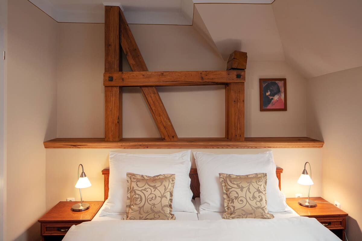 Classic Double Room | Premium bedding, laptop workspace, blackout curtains, iron/ironing board