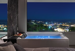 Honeymoon Studio Suite, Balcony, Sea View | Memory-foam beds, in-room safe, iron/ironing board, free WiFi