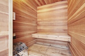 Condo, 2 Bedrooms | Sauna | Sauna, hot tub