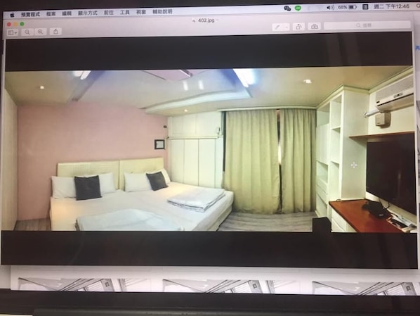 Desk, blackout curtains, rollaway beds, free WiFi