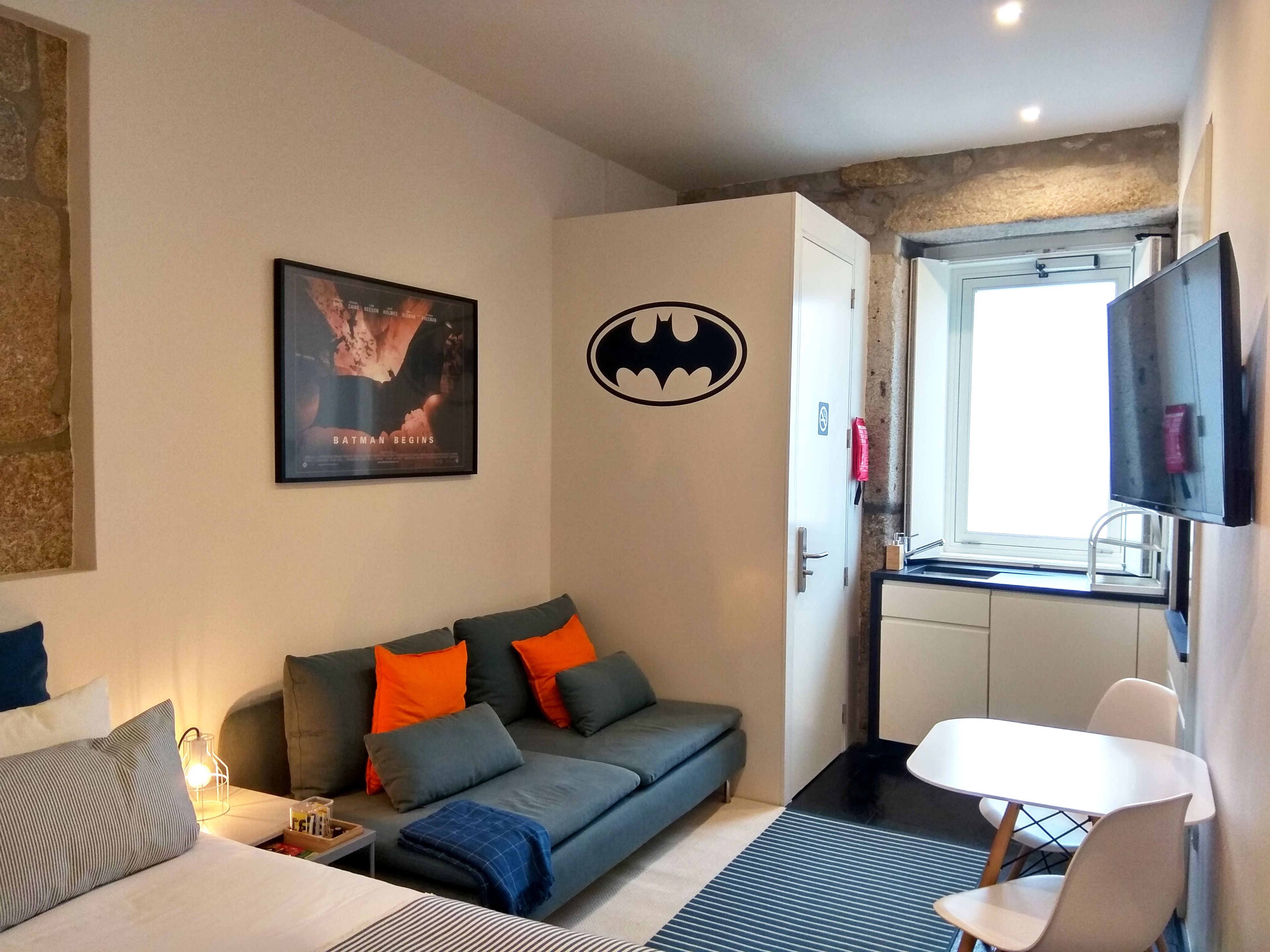 City Studio | In-room safe, individually decorated, laptop workspace