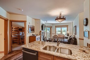 Condo, 2 Bedrooms | Private kitchen | Microwave, oven, coffee/tea maker - Copper Springs  209 2 Bedroom Condo by RedAwning (Copper Mountain)