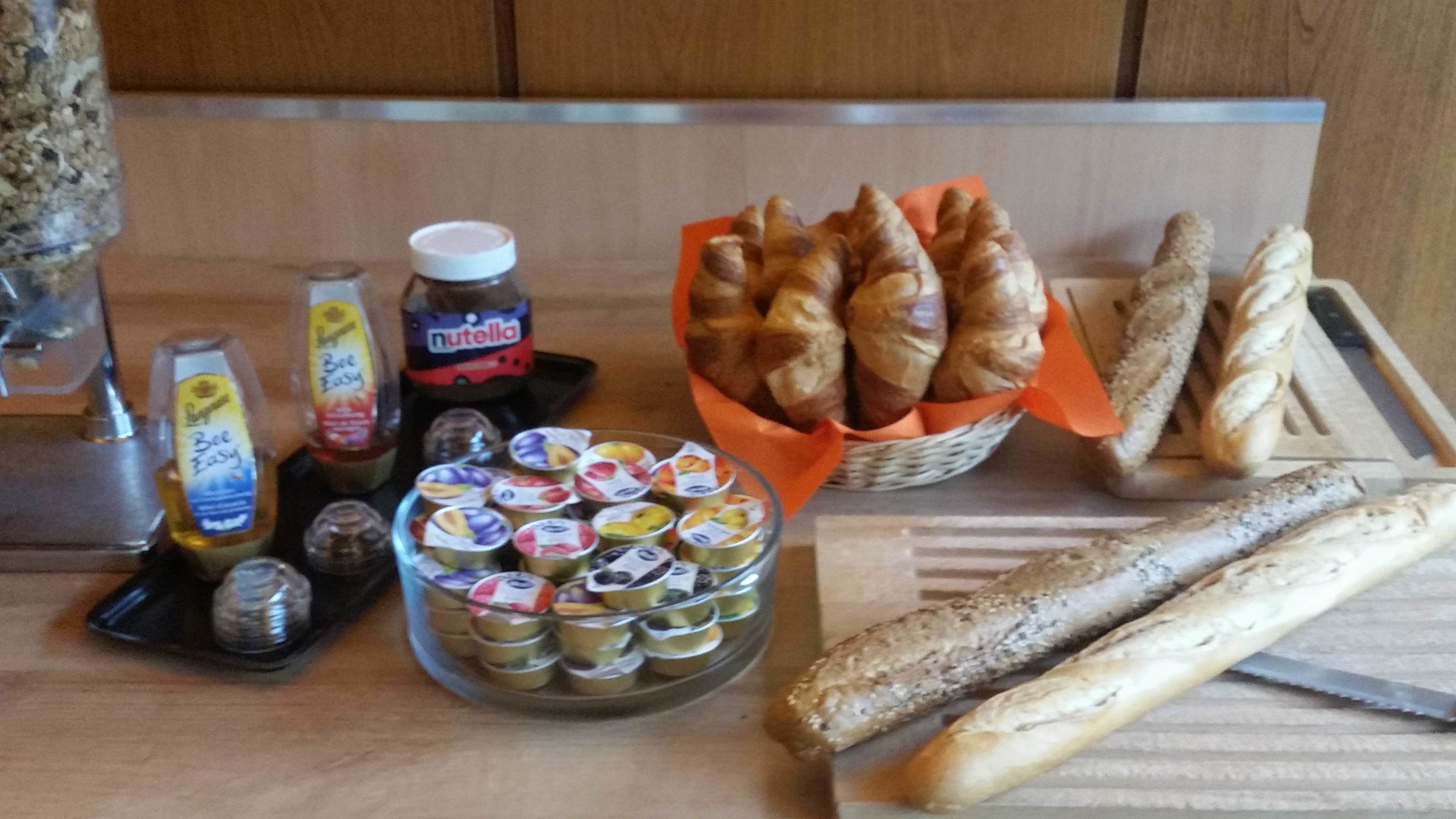 daily buffet breakfast (chf 10 per person)