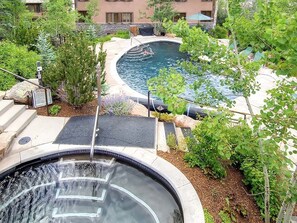 Condo, Microwave, Mountain View (Aspenwood L11) | Outdoor spa tub