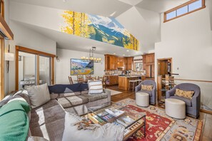 Townhome, 3 Bedrooms | Living area | 42-inch TV with cable channels, DVD player