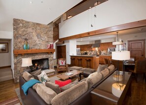 Condo, 3 Bedrooms | Living area | TV, DVD player - Lavish 3br 3.5ba Bachelor Gulch  Steps To Lifts 3 Bedroom Condo by RedAwning (Avon)