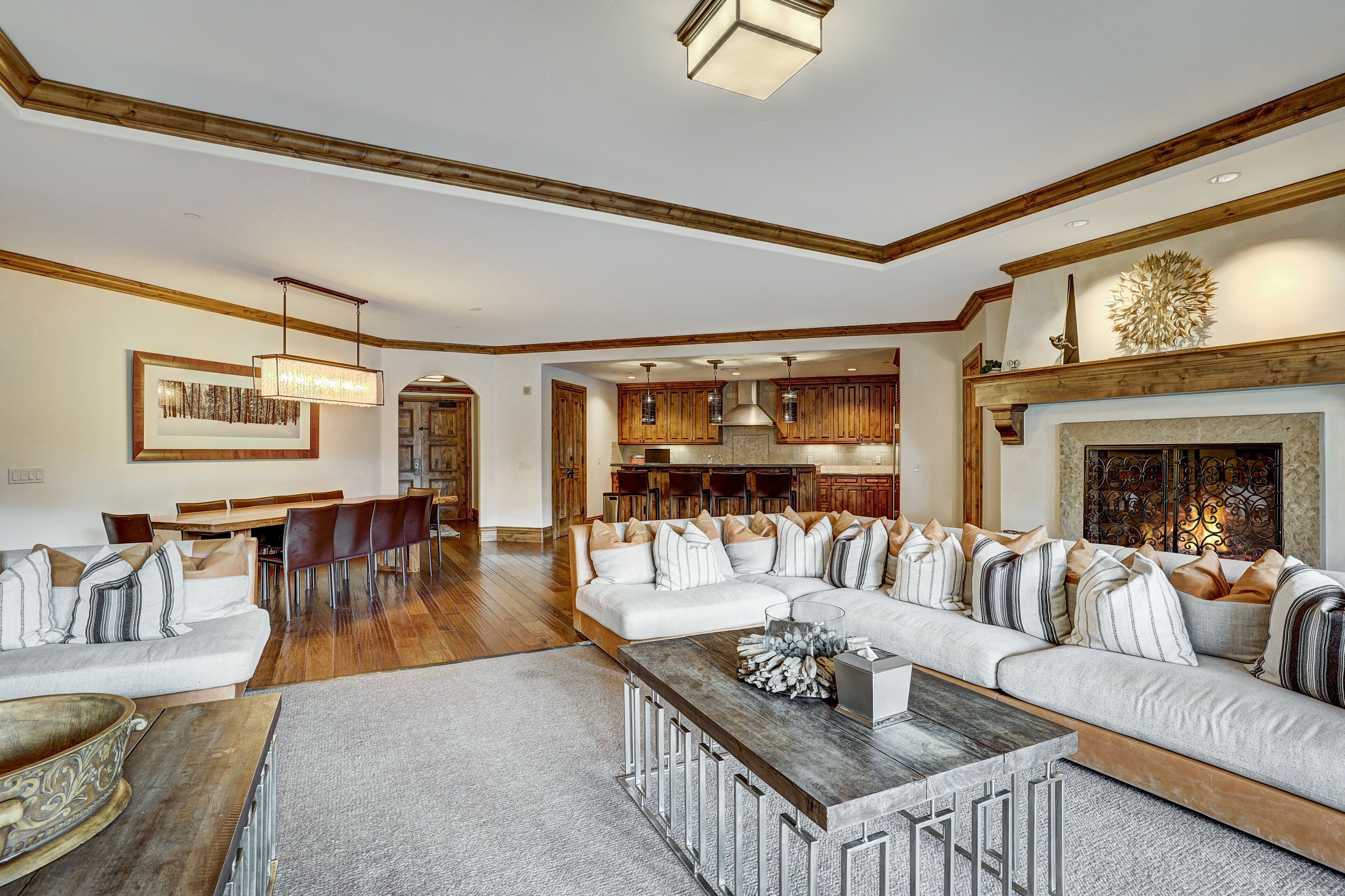 Condo, 4 Bedrooms | Living area | Flat-screen TV, fireplace, DVD player