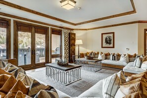 Condo, 4 Bedrooms | Living area | Flat-screen TV, fireplace, DVD player