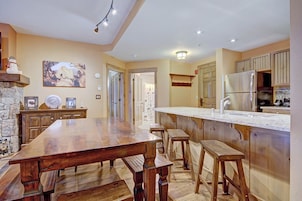 Apartment, 2 Bedrooms | Private kitchen | Full-size fridge, microwave, oven, stovetop