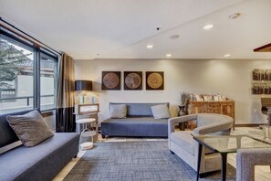 Condo, 2 Bedrooms | Living room | Flat-screen TV, fireplace, DVD player, MP3 dock