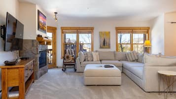 Condo, 3 Bedrooms | Living area | Flat-screen TV, DVD player