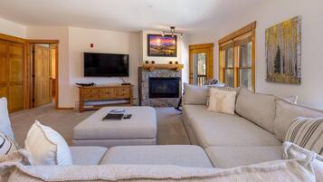 Condo, 3 Bedrooms | Living area | Flat-screen TV, DVD player