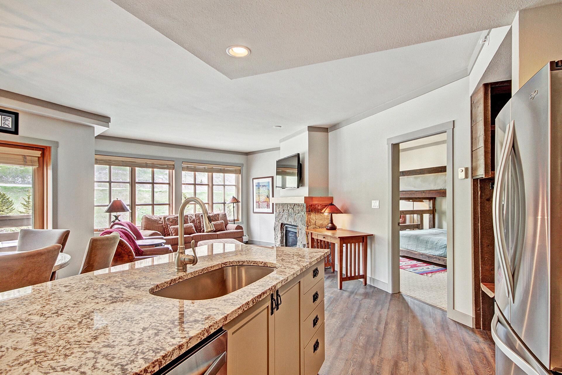 Condo, 2 Bedrooms | Private kitchen | Full-sized fridge, microwave, oven, dishwasher