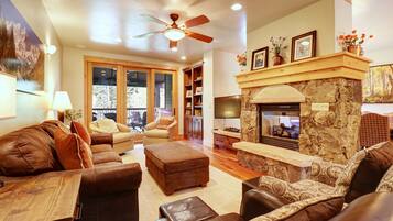 Townhome, 4 Bedrooms | Living area | TV, DVD player, stereo