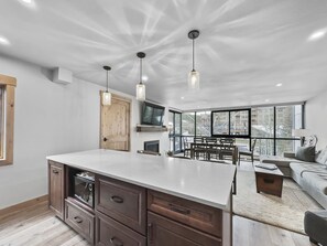 Condo, 2 Bedrooms | Private kitchen | Full-size fridge, microwave, oven, stovetop