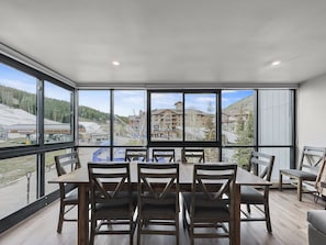 Condo, 2 Bedrooms | Dining - Amazing Location - Steps to American Eagle Lift - CJ202 by RedAwning (Copper Mountain)